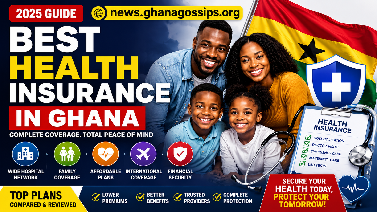 Best Health Insurance in Ghana offering affordable healthcare coverage and medical protection for families