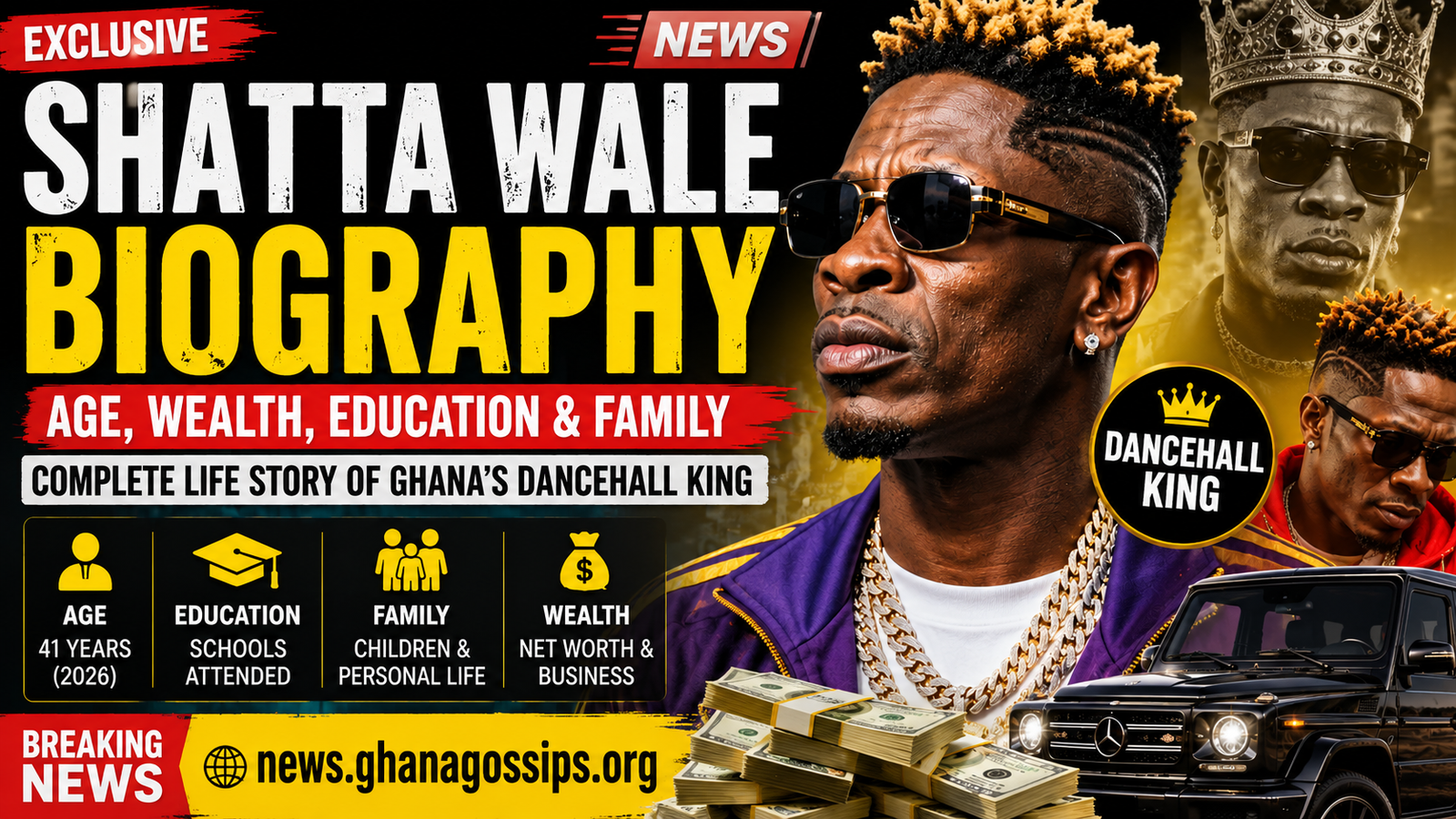 Shatta Wale Biography age wealth education family success story