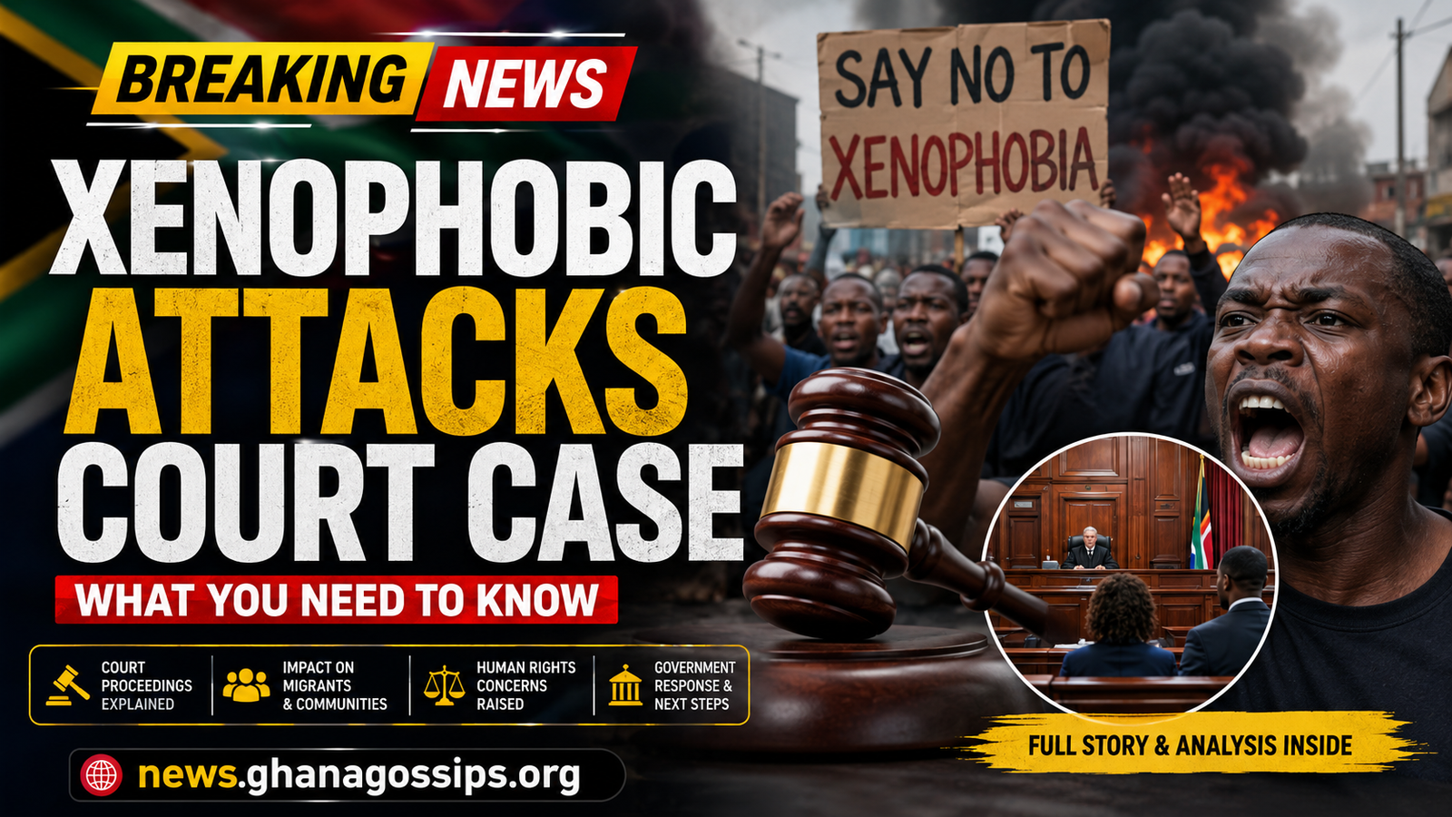 Xenophobic Attacks Court Case South Africa court proceedings migrant crisis