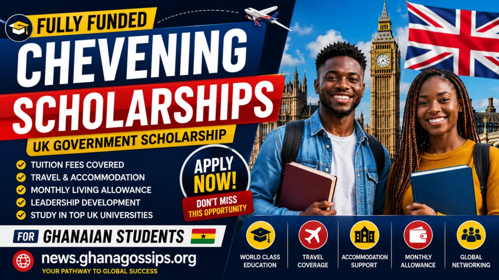 Chevening Scholarships – UK Government Scholarship for Ghanaian students studying in the UK